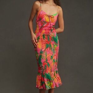 New FARM Rio x Anthropologie Ruched Dress